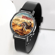 Onyourcases Wild West Dynasty Cowboys Settlers Gunslingers Custom Watch Awesome Unisex Black Classic Plastic Top Brand Quartz Watch for Men Women Premium with Gift Box Watches