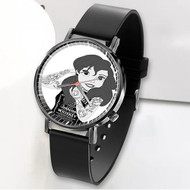 Onyourcases Ariel Goth Punk Disney The Little Mermaid Custom Watch Awesome Unisex Black Classic Plastic Quartz Top Brand Watch for Men Women Premium with Gift Box Watches