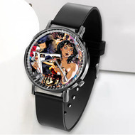 Onyourcases Batman and Wonder Woman Custom Watch Awesome Unisex Black Classic Plastic Quartz Top Brand Watch for Men Women Premium with Gift Box Watches