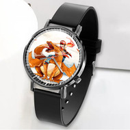 Onyourcases Charmander and Ash Pokemon Custom Watch Awesome Unisex Black Classic Plastic Quartz Top Brand Watch for Men Women Premium with Gift Box Watches