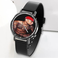 Onyourcases Chris Brown Custom Watch Awesome Unisex Black Classic Plastic Quartz Top Brand Watch for Men Women Premium with Gift Box Watches