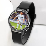 Onyourcases Cristiano Ronaldo Real Madrid Custom Watch Awesome Unisex Black Classic Plastic Quartz Top Brand Watch for Men Women Premium with Gift Box Watches