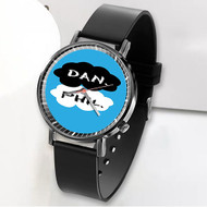 Onyourcases Dan and Phil Custom Watch Awesome Unisex Black Classic Plastic Quartz Top Brand Watch for Men Women Premium with Gift Box Watches