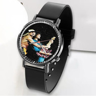 Onyourcases David Lee Roth and Eddie Van Halen Custom Watch Awesome Unisex Black Classic Plastic Quartz Top Brand Watch for Men Women Premium with Gift Box Watches
