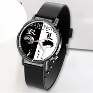 Onyourcases Death Note K and L Custom Watch Awesome Unisex Black Classic Plastic Quartz Top Brand Watch for Men Women Premium with Gift Box Watches