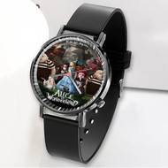 Onyourcases Disney Alice In Wonderland We Are All Mad Here Custom Watch Awesome Unisex Black Classic Plastic Quartz Top Brand Watch for Men Women Premium with Gift Box Watches