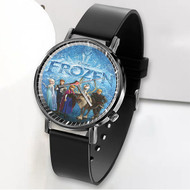 Onyourcases Disney Frozen Custom Watch Awesome Unisex Black Classic Plastic Quartz Top Brand Watch for Men Women Premium with Gift Box Watches