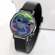 Onyourcases Disney Stitch Custom Watch Awesome Unisex Black Classic Plastic Quartz Top Brand Watch for Men Women Premium with Gift Box Watches