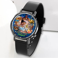 Onyourcases Disney The Princess And The Frog Characters Custom Watch Awesome Unisex Black Classic Plastic Quartz Top Brand Watch for Men Women Premium with Gift Box Watches