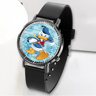 Onyourcases Donald Duck Custom Watch Awesome Unisex Black Classic Plastic Quartz Top Brand Watch for Men Women Premium with Gift Box Watches