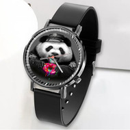 Onyourcases Donut Cop Panda Custom Watch Awesome Unisex Black Classic Plastic Quartz Top Brand Watch for Men Women Premium with Gift Box Watches