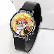 Onyourcases Fairy Tail Natsu Custom Watch Awesome Unisex Black Classic Plastic Quartz Top Brand Watch for Men Women Premium with Gift Box Watches