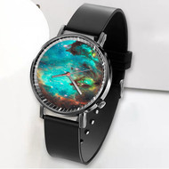Onyourcases Galaxy Nebula Custom Watch Awesome Unisex Black Classic Plastic Quartz Top Brand Watch for Men Women Premium with Gift Box Watches