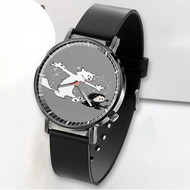 Onyourcases Ghost and Snow as Calvin and Hobbes Custom Watch Awesome Unisex Black Classic Plastic Quartz Top Brand Watch for Men Women Premium with Gift Box Watches