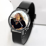 Onyourcases Gigi Hadid Custom Watch Awesome Unisex Black Classic Plastic Quartz Top Brand Watch for Men Women Premium with Gift Box Watches