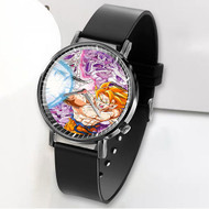 Onyourcases Goku Super Saiyan Custom Watch Awesome Unisex Black Classic Plastic Quartz Top Brand Watch for Men Women Premium with Gift Box Watches
