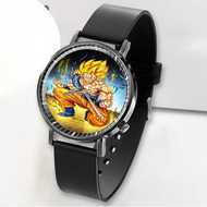 Onyourcases Goku Super Saiyan Gods Custom Watch Awesome Unisex Black Classic Plastic Quartz Top Brand Watch for Men Women Premium with Gift Box Watches