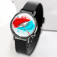 Onyourcases Grateful Dead Custom Watch Awesome Unisex Black Classic Plastic Quartz Top Brand Watch for Men Women Premium with Gift Box Watches