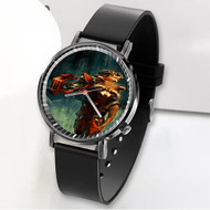 Onyourcases Guardians of the Galaxy Rocket Raccoon Custom Watch Awesome Unisex Black Classic Plastic Quartz Top Brand Watch for Men Women Premium with Gift Box Watches