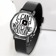 Onyourcases I Can t Stop Watching Youtube Custom Watch Awesome Unisex Black Classic Plastic Quartz Top Brand Watch for Men Women Premium with Gift Box Watches