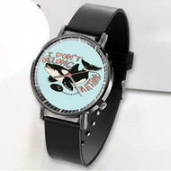 Onyourcases I Don t Belong In a Tank Dolphin Custom Watch Awesome Unisex Black Classic Plastic Quartz Top Brand Watch for Men Women Premium with Gift Box Watches