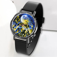 Onyourcases Iron Maiden Eddie Custom Watch Awesome Unisex Black Classic Plastic Quartz Top Brand Watch for Men Women Premium with Gift Box Watches