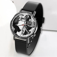 Onyourcases John Lennon and Chuck Berry Custom Watch Awesome Unisex Black Classic Plastic Quartz Top Brand Watch for Men Women Premium with Gift Box Watches