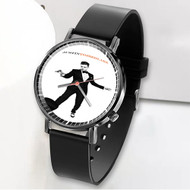 Onyourcases Justin Timberlake Suit and Tie Custom Watch Awesome Unisex Black Classic Plastic Quartz Top Brand Watch for Men Women Premium with Gift Box Watches