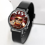 Onyourcases Kiss Custom Watch Awesome Unisex Black Classic Plastic Quartz Top Brand Watch for Men Women Premium with Gift Box Watches