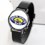 Onyourcases Leeds United Badges Football League Custom Watch Awesome Unisex Black Classic Plastic Quartz Top Brand Watch for Men Women Premium with Gift Box Watches