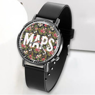Onyourcases Maroon 5 Maps Custom Watch Awesome Unisex Black Classic Plastic Quartz Top Brand Watch for Men Women Premium with Gift Box Watches