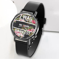 Onyourcases Maroon 5 Maps Lyric Custom Watch Awesome Unisex Black Classic Plastic Quartz Top Brand Watch for Men Women Premium with Gift Box Watches