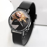 Onyourcases Meghan Trainor Custom Watch Awesome Unisex Black Classic Plastic Quartz Top Brand Watch for Men Women Premium with Gift Box Watches