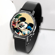 Onyourcases Mickey and Friends Custom Watch Awesome Unisex Black Classic Plastic Quartz Top Brand Watch for Men Women Premium with Gift Box Watches