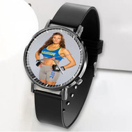 Onyourcases Miesha Cupcake Tate UFC Custom Watch Awesome Unisex Black Classic Plastic Quartz Top Brand Watch for Men Women Premium with Gift Box Watches