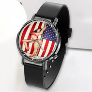 Onyourcases Nicki Minaj Custom Watch Awesome Unisex Black Classic Plastic Quartz Top Brand Watch for Men Women Premium with Gift Box Watches