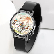 Onyourcases Okami Games Custom Watch Awesome Unisex Black Classic Plastic Quartz Top Brand Watch for Men Women Premium with Gift Box Watches