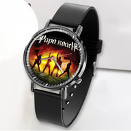 Onyourcases Papa Roach Fire Custom Watch Awesome Unisex Black Classic Plastic Quartz Top Brand Watch for Men Women Premium with Gift Box Watches
