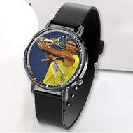 Onyourcases Rafael Nadal Tennis Custom Watch Awesome Unisex Black Classic Plastic Quartz Top Brand Watch for Men Women Premium with Gift Box Watches