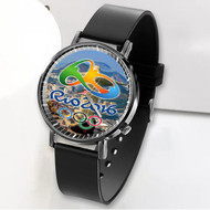 Onyourcases Rio De Janeiro Olympics Custom Watch Awesome Unisex Black Classic Plastic Quartz Top Brand Watch for Men Women Premium with Gift Box Watches