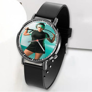 Onyourcases Sania Mirza Tennis Custom Watch Awesome Unisex Black Classic Plastic Quartz Top Brand Watch for Men Women Premium with Gift Box Watches