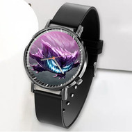 Onyourcases Scary Gengar Custom Watch Awesome Unisex Black Classic Plastic Quartz Top Brand Watch for Men Women Premium with Gift Box Watches