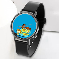 Onyourcases Scooby Doo and Shaggy Snoopy Custom Watch Awesome Unisex Black Classic Plastic Quartz Top Brand Watch for Men Women Premium with Gift Box Watches
