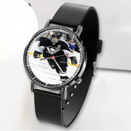 Onyourcases Sidney Crosby Custom Watch Awesome Unisex Black Classic Plastic Quartz Top Brand Watch for Men Women Premium with Gift Box Watches