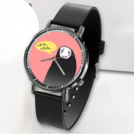 Onyourcases Spirited Away No Face Studio Ghibli Custom Watch Awesome Unisex Black Classic Plastic Quartz Top Brand Watch for Men Women Premium with Gift Box Watches