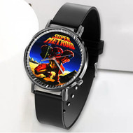 Onyourcases Super Metroid Custom Watch Awesome Unisex Black Classic Plastic Quartz Top Brand Watch for Men Women Premium with Gift Box Watches