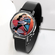 Onyourcases Superman Kiss Custom Watch Awesome Unisex Black Classic Plastic Quartz Top Brand Watch for Men Women Premium with Gift Box Watches