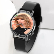 Onyourcases Taylor Swift Custom Watch Awesome Unisex Black Classic Plastic Quartz Top Brand Watch for Men Women Premium with Gift Box Watches