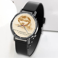 Onyourcases Taylor Swift Quotes Custom Watch Awesome Unisex Black Classic Plastic Quartz Top Brand Watch for Men Women Premium with Gift Box Watches