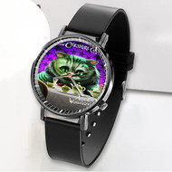 Onyourcases The Cheshire Cat Alice In Wonderland Custom Watch Awesome Unisex Black Classic Plastic Quartz Top Brand Watch for Men Women Premium with Gift Box Watches
